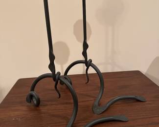M167 - $35. 2 piece wrought iron candlesticks