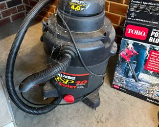 M104 - $25. Shop-vac 10 gallon 4 HP. 