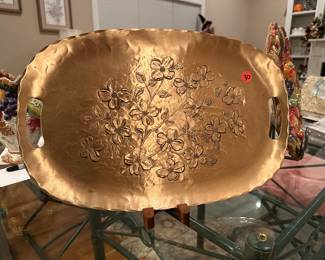 M170 - $30 Wendell August casted bronze dogwood tray