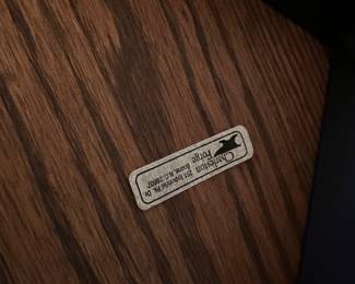 M14 - $100. Charleston Forge side table. Measures 24" square x 24" tall. Boone NC. Solid Wood top and metal base. 