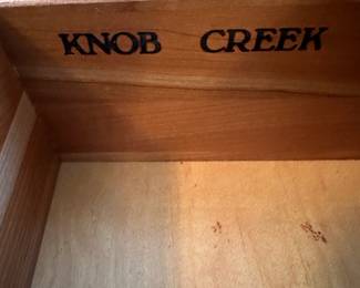 M24 - $250. Knob Creek Dresser & Mirror. Measures 5' long x 19" deep x 34" tall. With Mirror 80" tall. Has minor scratch on top. All drawers slide - overall excellent condition. 