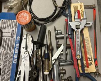 M118 - $10 Tap & Die Set.  $8 Matco Tin Snips. $5 Nut Wrench. $8 Sockets. Others $1 - $3. 