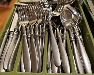 M145 - $50 Pfaltzgraff Stainless Flatware set (for 12)