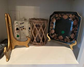 M67 - $3 rattan candle holder - $8 plate