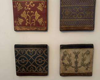 M48 - $20 all. 4 - 8" square tiles Jaipur. 