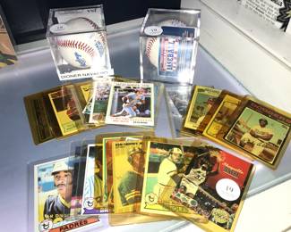 Baseball and Basketball Trading Cards and signed Baseballs Orlando Auction