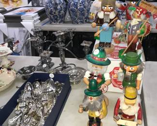 Flatware, Nutcrackers and Silver Plated Candle Holders Orlando