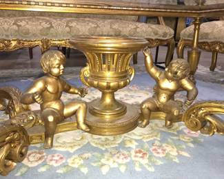 Gold Cherub Coffee Table Orlando Auction