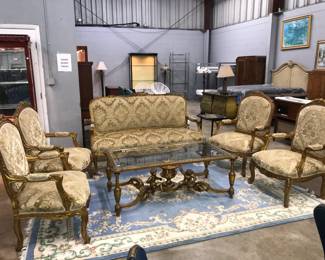 French Louis XVI Style Sofa Set Orlando Auction