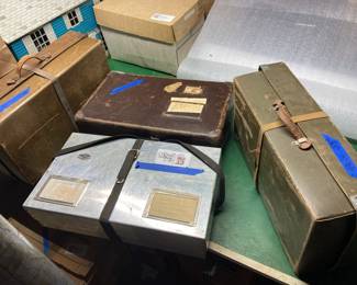 Vintage Military Shipping Mailing Containers