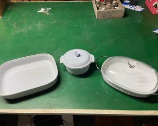 Le Creuset And Corning Ware French White