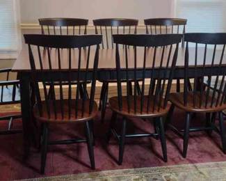 Dining Table and Eight Chairs
