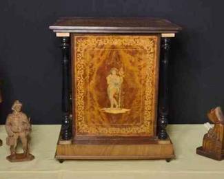 Bar Cabinet, Chest, Figurines