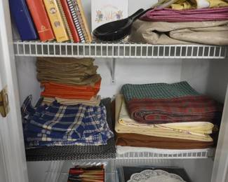 Cookbooks, Linens and Misc