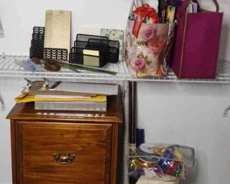 Wood Filing Cabinet, Extras