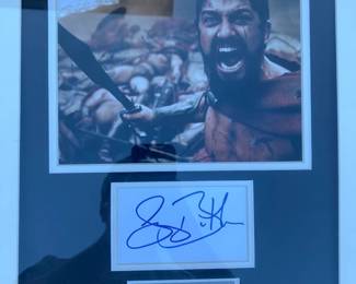 Signed Gerard Butler Piece