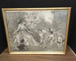 Lovely Lady And Cherubs 