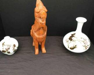 Asian Decor Dragon Vases