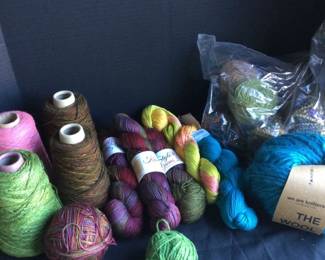 Lot Of Wool Knit Style Yarns