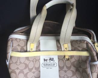 Coach Signature Collection Canvas Purse
