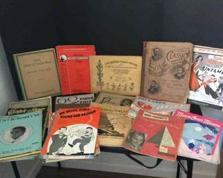 Lot Of Antique Vintage Sheet Music, Theater Programs And More
