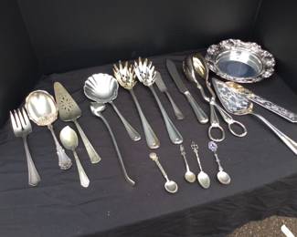 Lot Of Silver Plater Serving Utencils