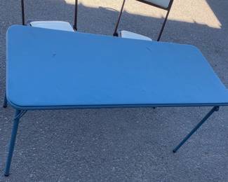 Card Table And Unique Chairs