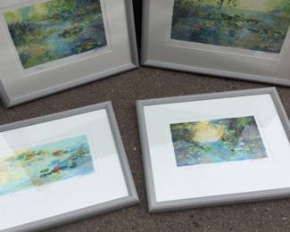 Four Signed And Numbered Watercolor Prints
