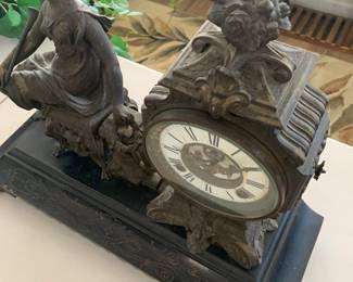 Cool Clock And Statue 