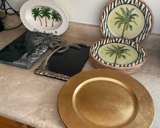 Pretty Palm Tree Dishes