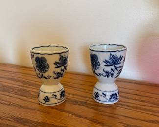 Blue Danube egg cups - set of 2