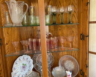 Many lovely pieces of crystal, glassware and other dining items