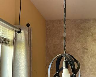 Chenbai wrought iron globe chandelier 