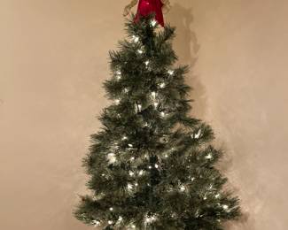 4 1/2 foot pre-lit Christmas tree