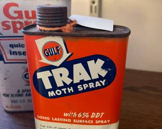 Vintage advertising cans