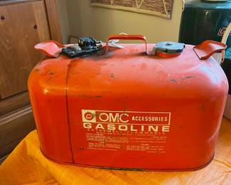 Vintage gasoline can for a boat