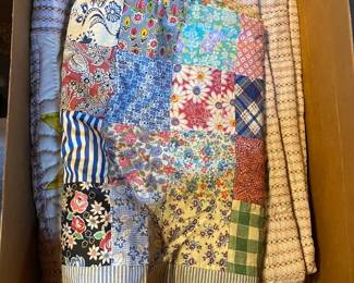 Pretty hand sewn quilts