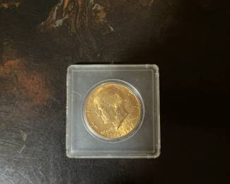 John F Kennedy collectable gold coin