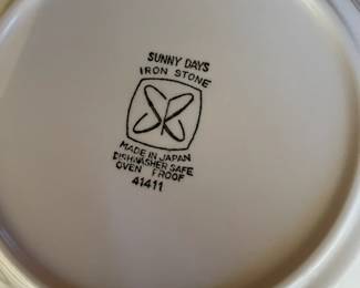 Sunny Days ironstone dish sets