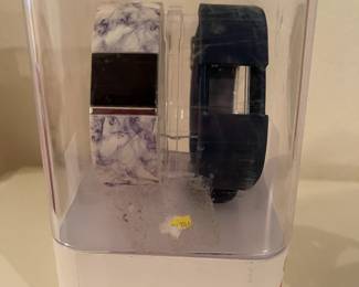 Fitness watch with interchangeable bands.