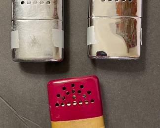 Camping pocket heaters - or hand warmers for chilly evening football games.