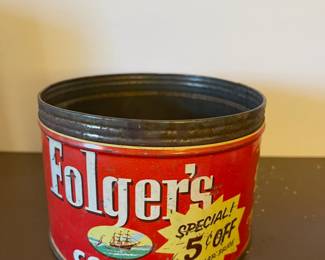 Vintage advertising coffee tins
