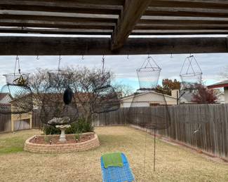 Numerous fishing baskets