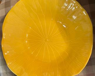 Lotus Metlox sunny yellow serving bowl