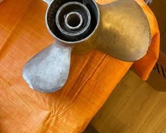 Vintage boat propeller