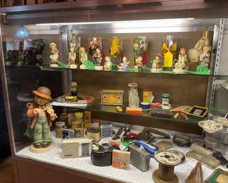 Hummels, Warner Brothers drinking glasses, many unique antique items that must be appreciated!