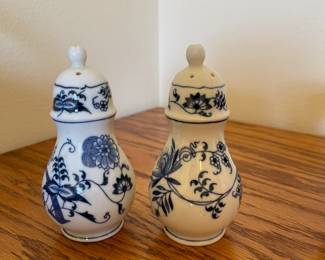 Blue Danube salt and pepper shakers