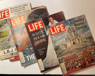 Vintage LIFE magazines