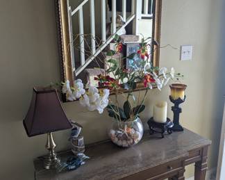 antique marble top entry table