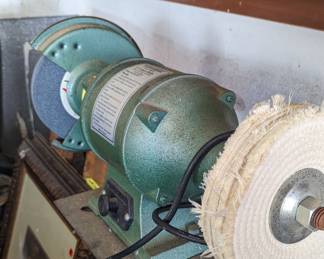 industrial grade grinder polisher with stand